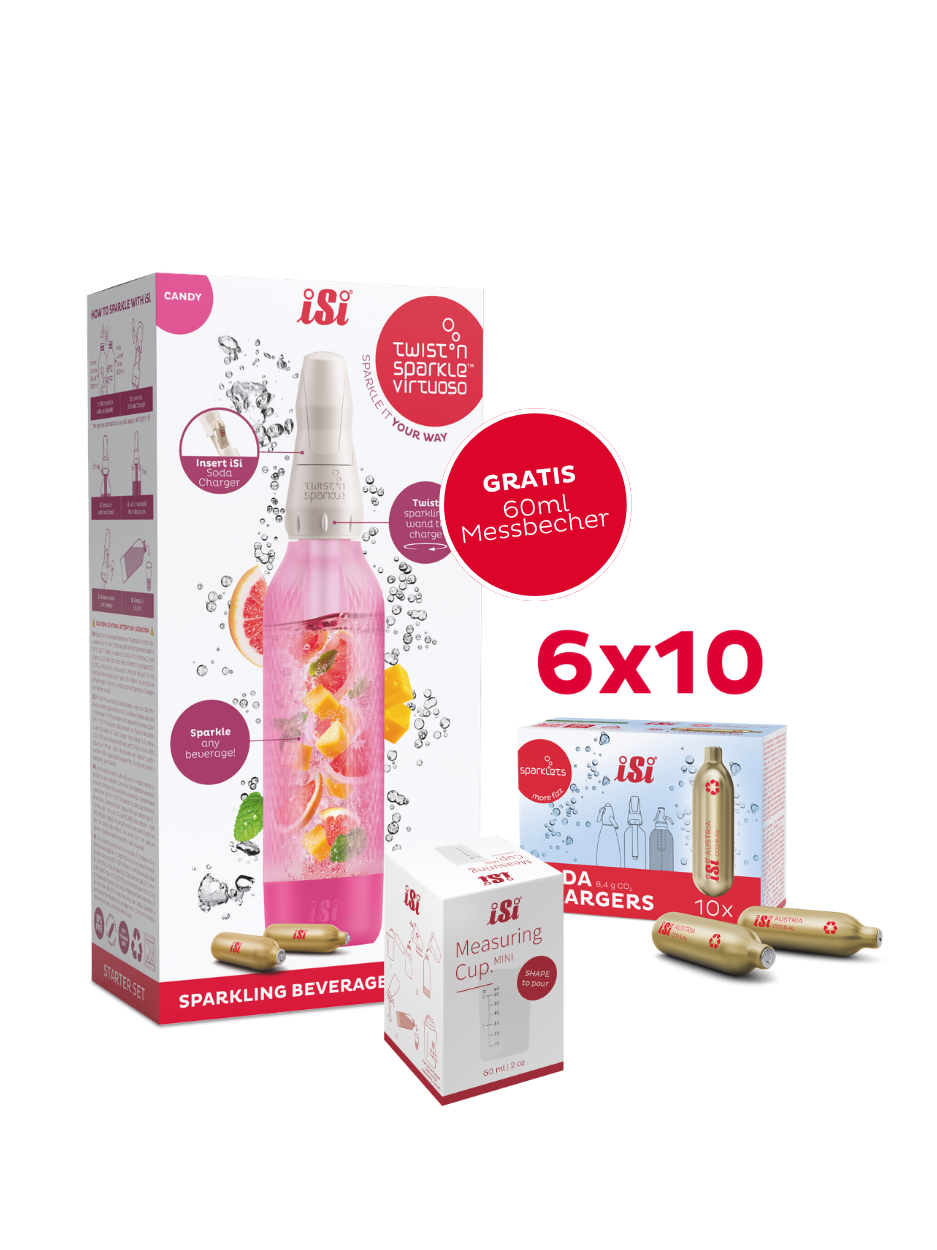 Twist'n Sparkle Virtuoso inkl. 60 Soda Chargers