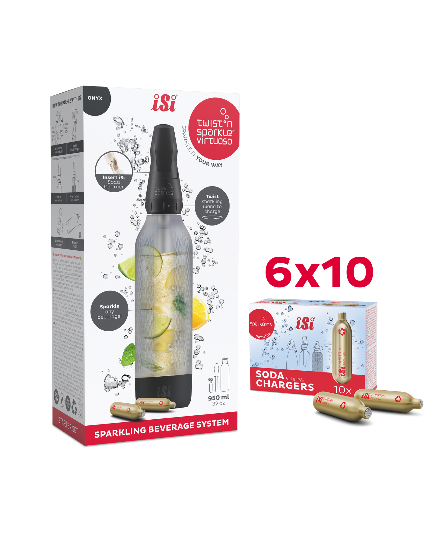 Twist'n Sparkle Virtuoso inkl. 60 Soda Chargers