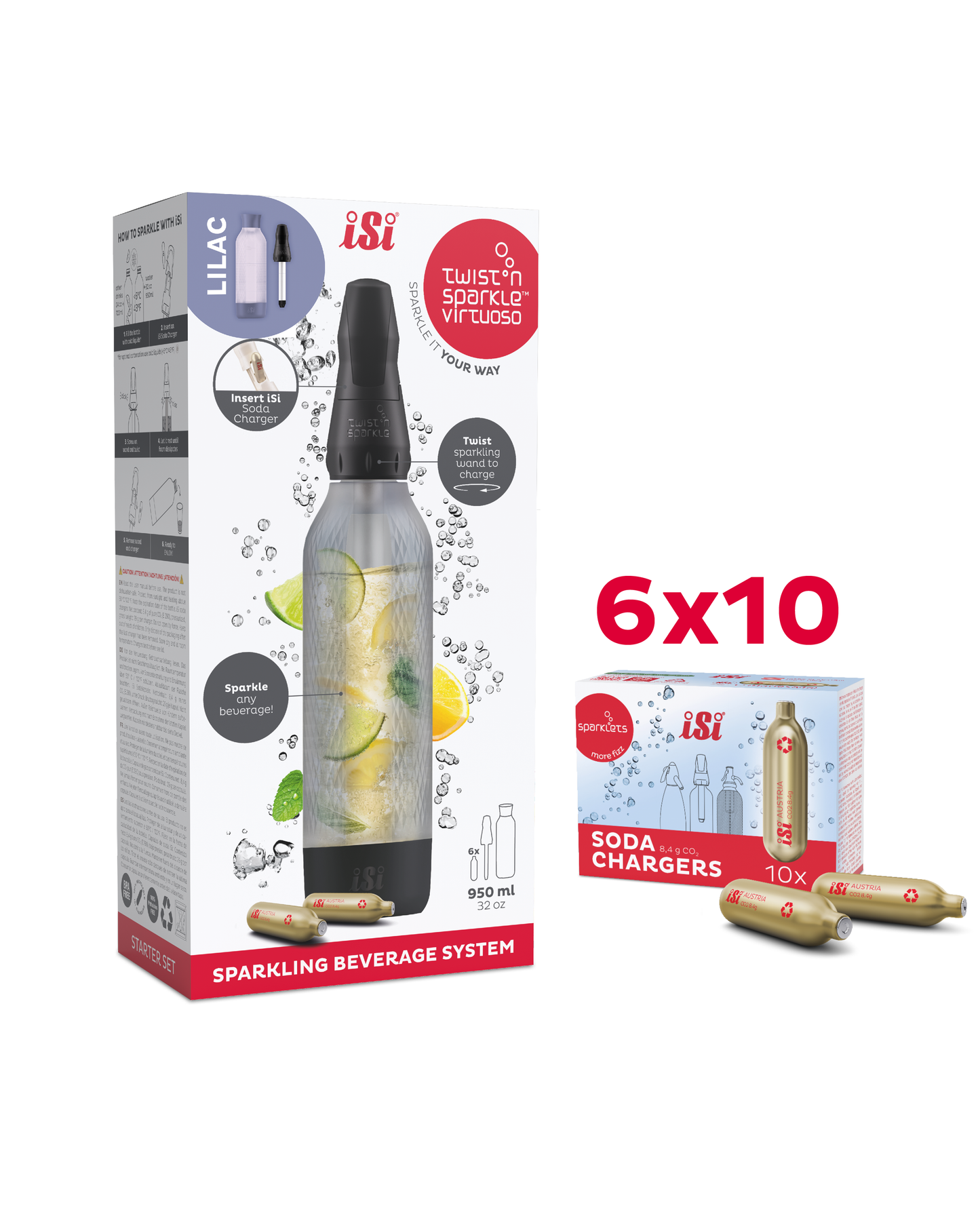 Twist'n Sparkle Virtuoso inkl. 60 Soda Chargers