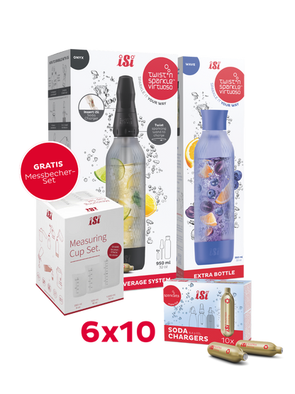 Twist'n Sparkle Virtuoso inkl. Zusatzflasche und 6x10 Soda Chargers