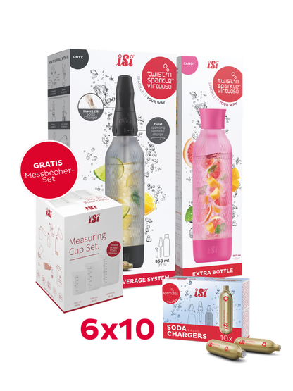 Twist'n Sparkle Virtuoso inkl. Zusatzflasche und 6x10 Soda Chargers