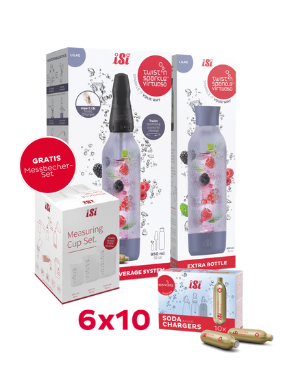 Twist'n Sparkle Virtuoso inkl. Zusatzflasche und 6x10 Soda Chargers
