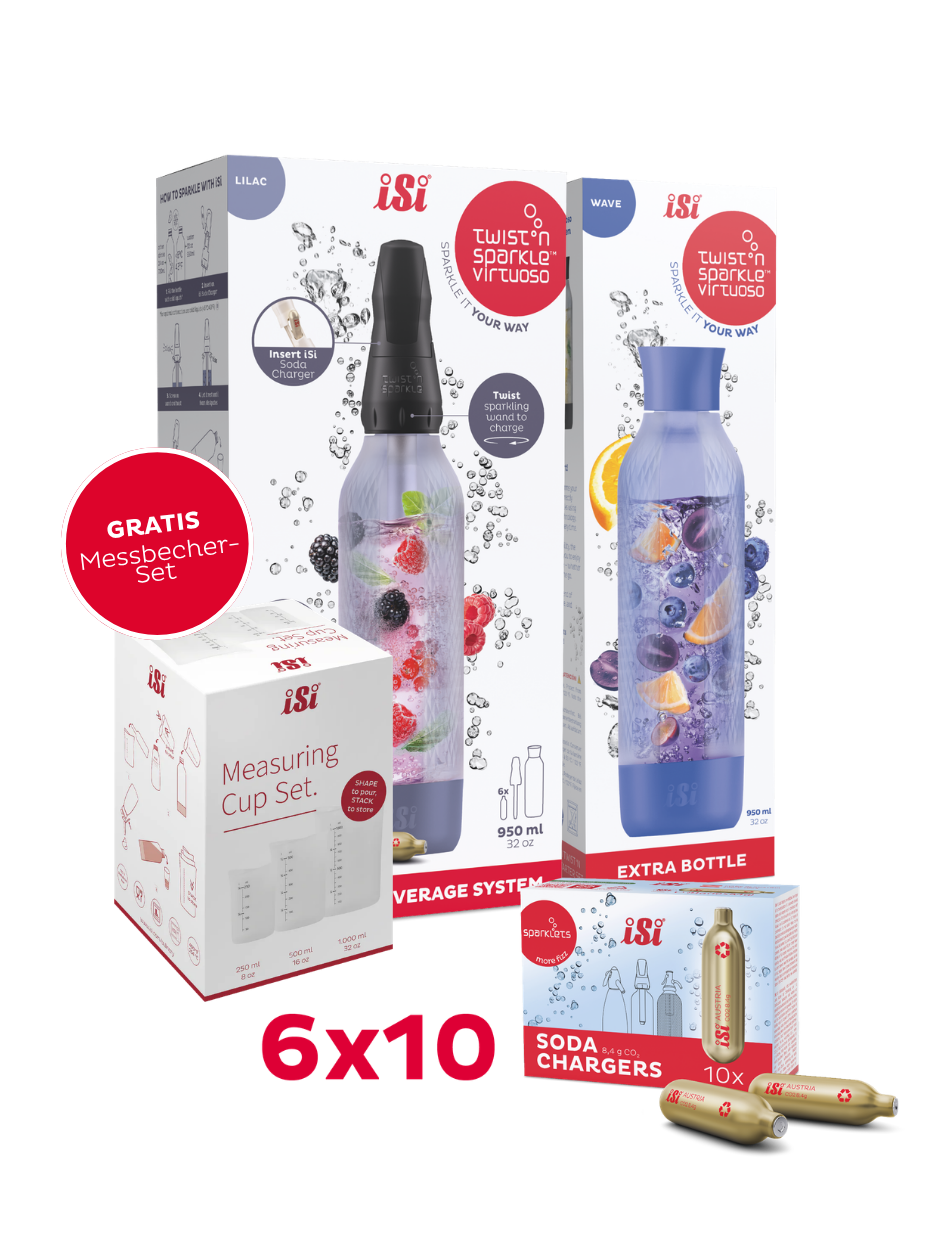 Twist'n Sparkle Virtuoso inkl. Zusatzflasche und 6x10 Soda Chargers
