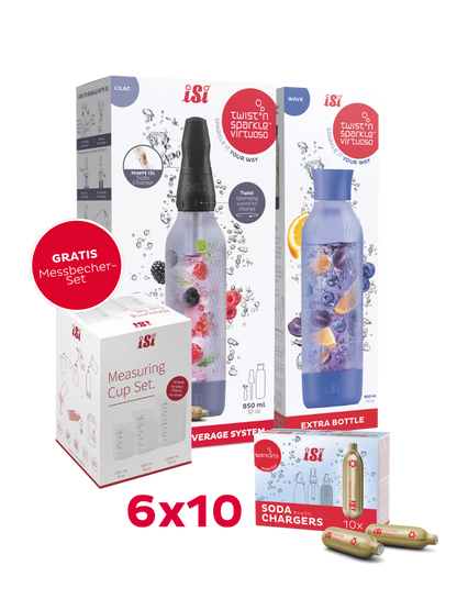 Twist'n Sparkle Virtuoso inkl. Zusatzflasche und 6x10 Soda Chargers