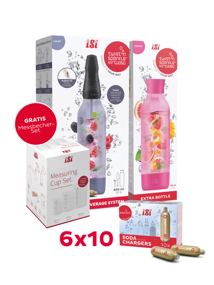 Twist'n Sparkle Virtuoso inkl. Zusatzflasche und 6x10 Soda Chargers