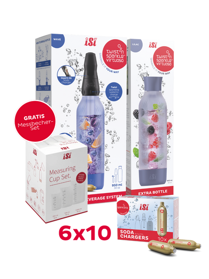 Twist'n Sparkle Virtuoso inkl. Zusatzflasche und 6x10 Soda Chargers