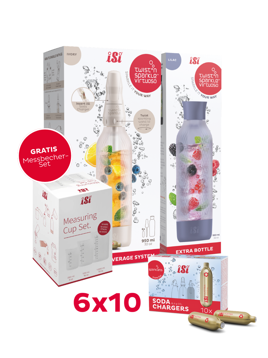 Twist'n Sparkle Virtuoso inkl. Zusatzflasche und 6x10 Soda Chargers