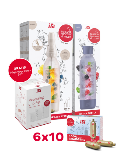 Twist'n Sparkle Virtuoso inkl. Zusatzflasche und 6x10 Soda Chargers