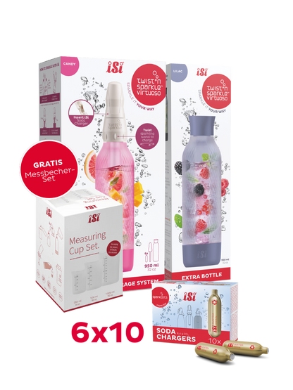 Twist'n Sparkle Virtuoso inkl. Zusatzflasche und 6x10 Soda Chargers