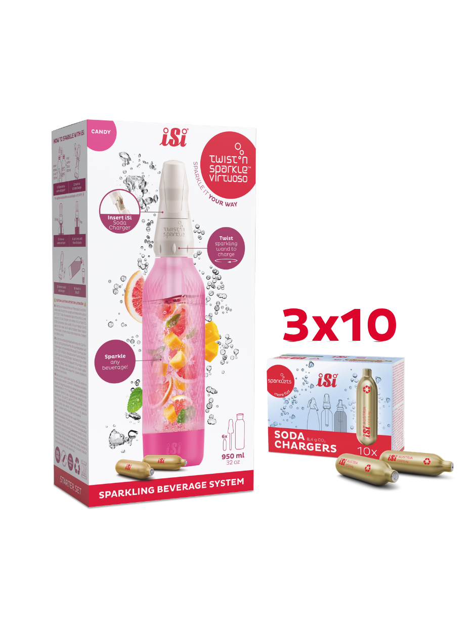 Twist'n Sparkle Virtuoso inkl. 30 Soda Chargers