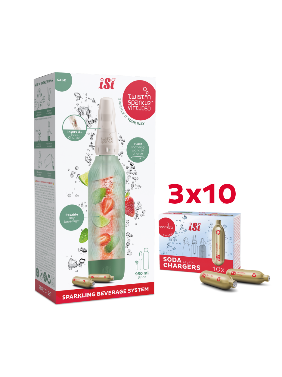 Twist'n Sparkle Virtuoso inkl. 30 Soda Chargers