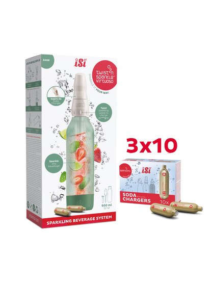 Twist'n Sparkle Virtuoso inkl. 30 Soda Chargers