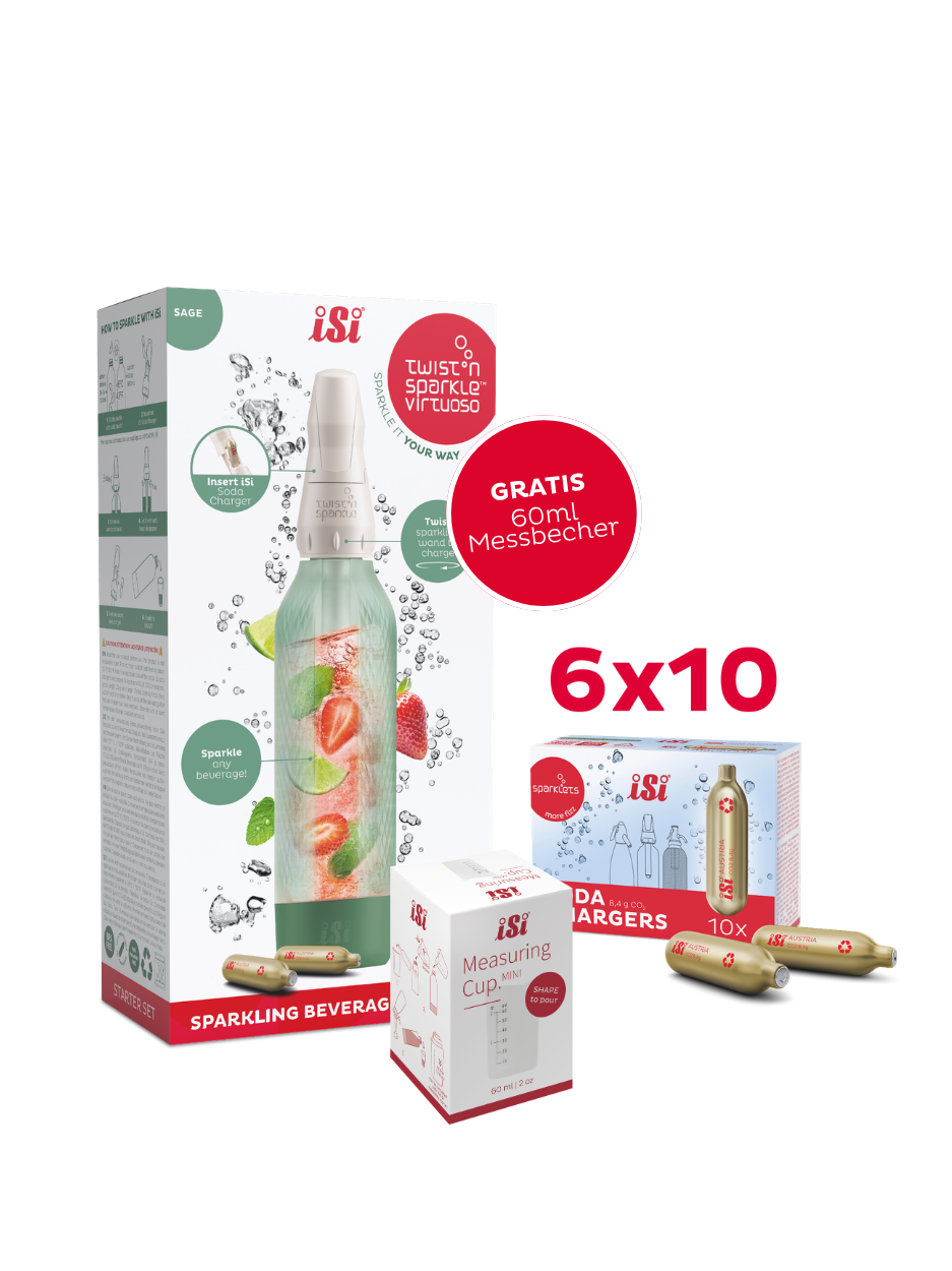 Twist'n Sparkle Virtuoso inkl. 60 Soda Chargers