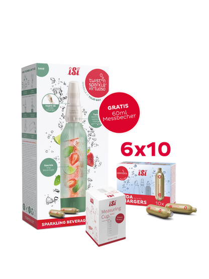 Twist'n Sparkle Virtuoso inkl. 60 Soda Chargers