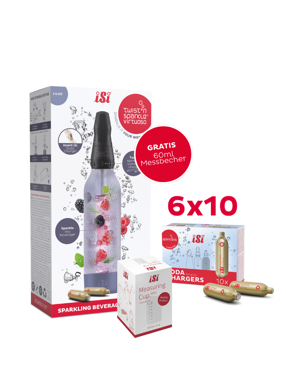 Twist'n Sparkle Virtuoso inkl. 60 Soda Chargers