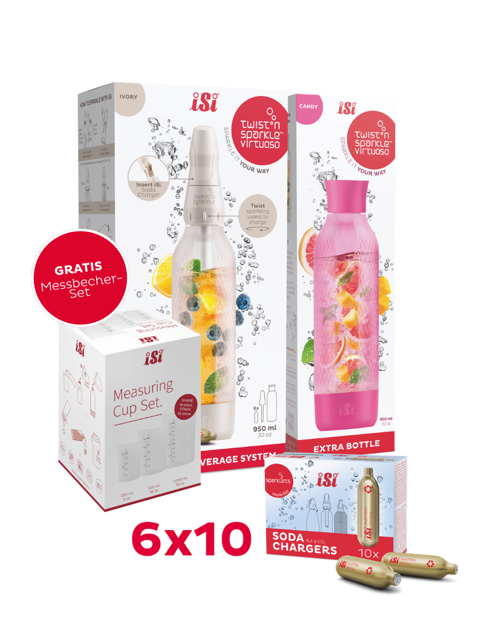Twist'n Sparkle Virtuoso inkl. Zusatzflasche und 6x10 Soda Chargers