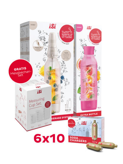 Twist'n Sparkle Virtuoso inkl. Zusatzflasche und 6x10 Soda Chargers
