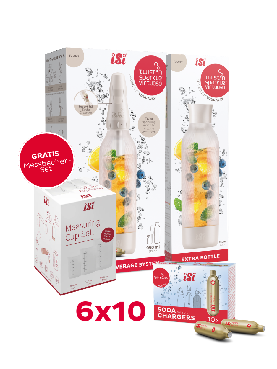 Twist'n Sparkle Virtuoso inkl. Zusatzflasche und 6x10 Soda Chargers