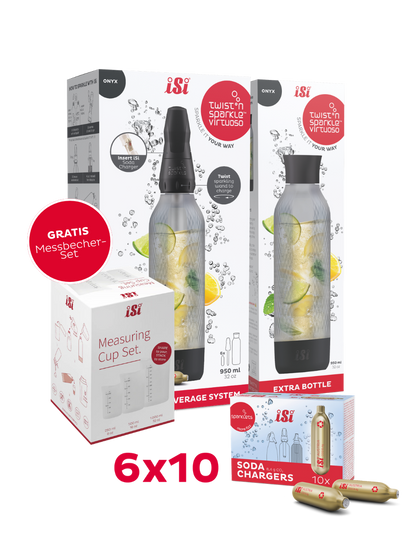 Twist'n Sparkle Virtuoso inkl. Zusatzflasche und 6x10 Soda Chargers