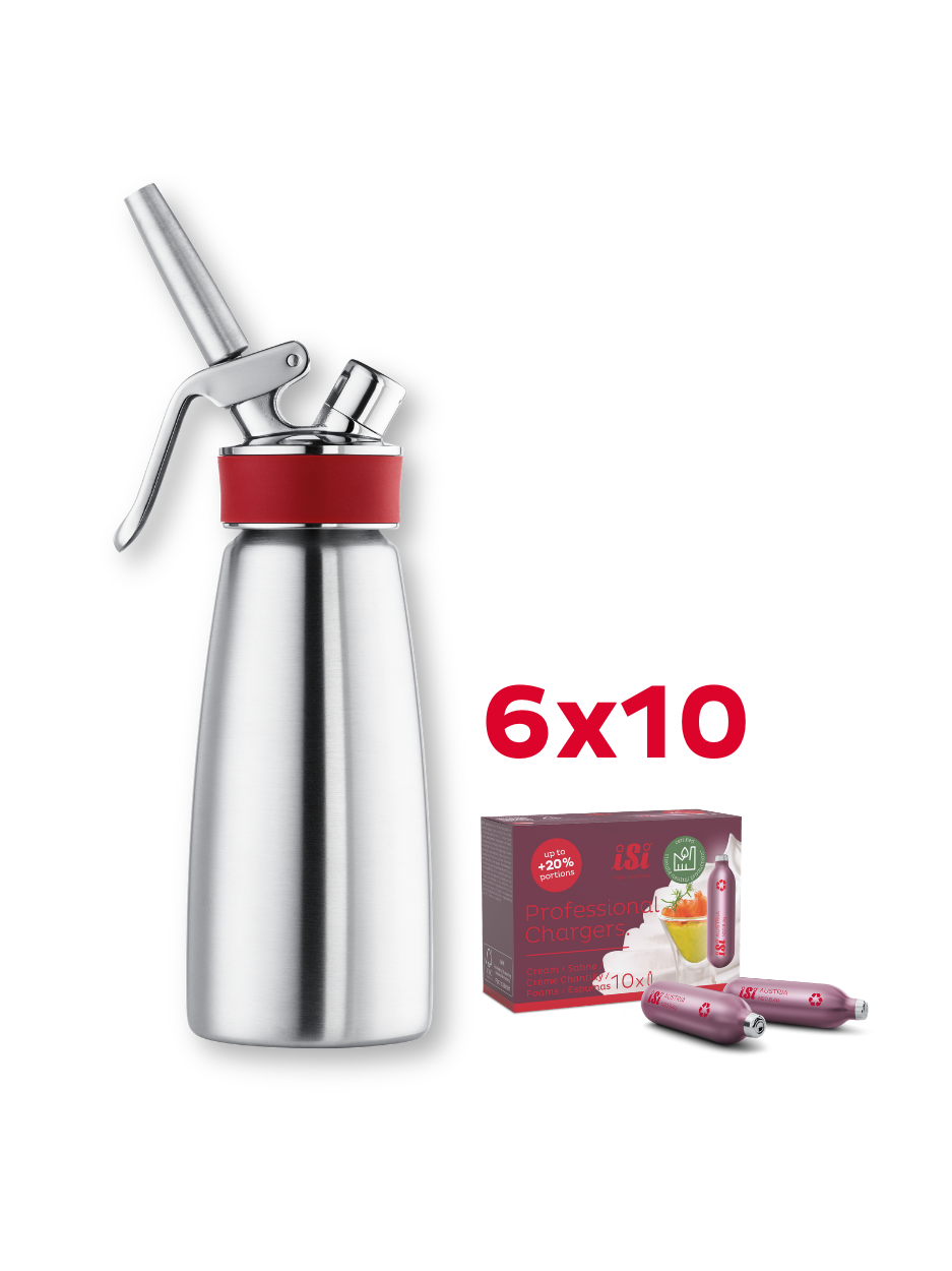 Gourmet Whip inkl. 60 Professional Chargers