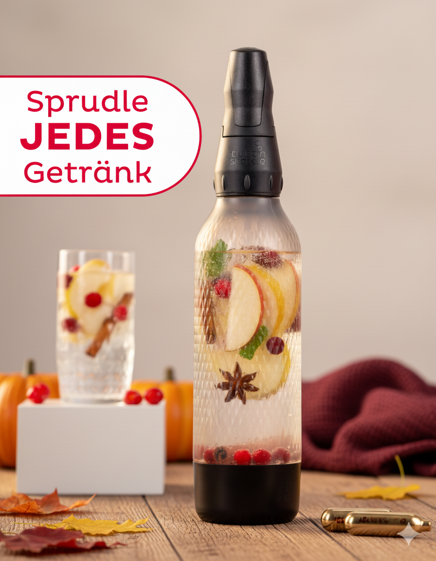 Twist'n Sparkle Virtuoso inkl. Zusatzflasche und 6x10 Soda Chargers