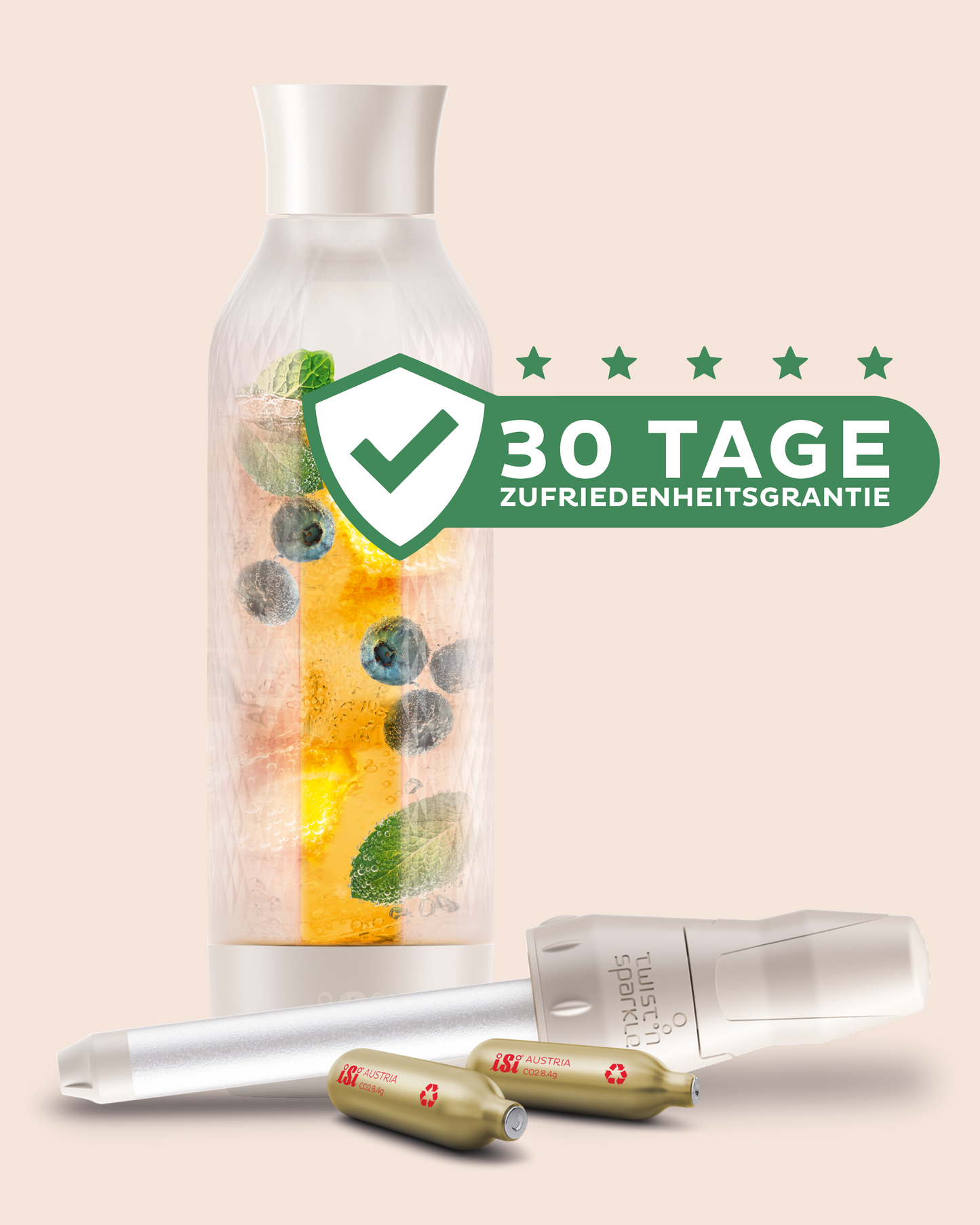 Twist'n Sparkle Virtuoso inkl. 60 Soda Chargers