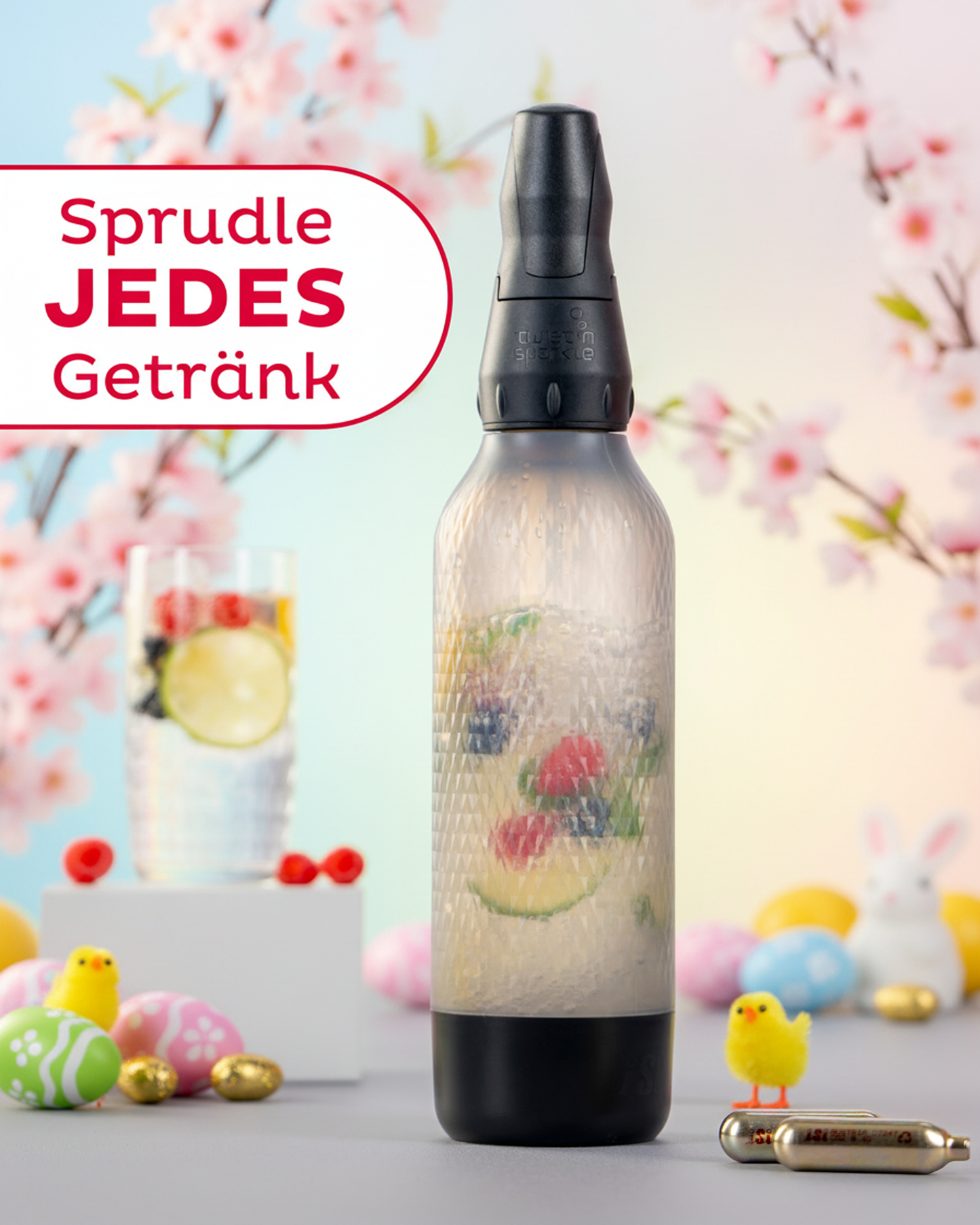 Twist'n Sparkle Virtuoso inkl. Zusatzflasche und 6x10 Soda Chargers