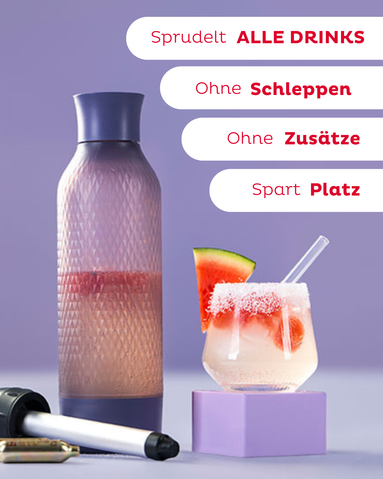 Twist'n Sparkle Virtuoso inkl. Zusatzflasche und 6x10 Soda Chargers