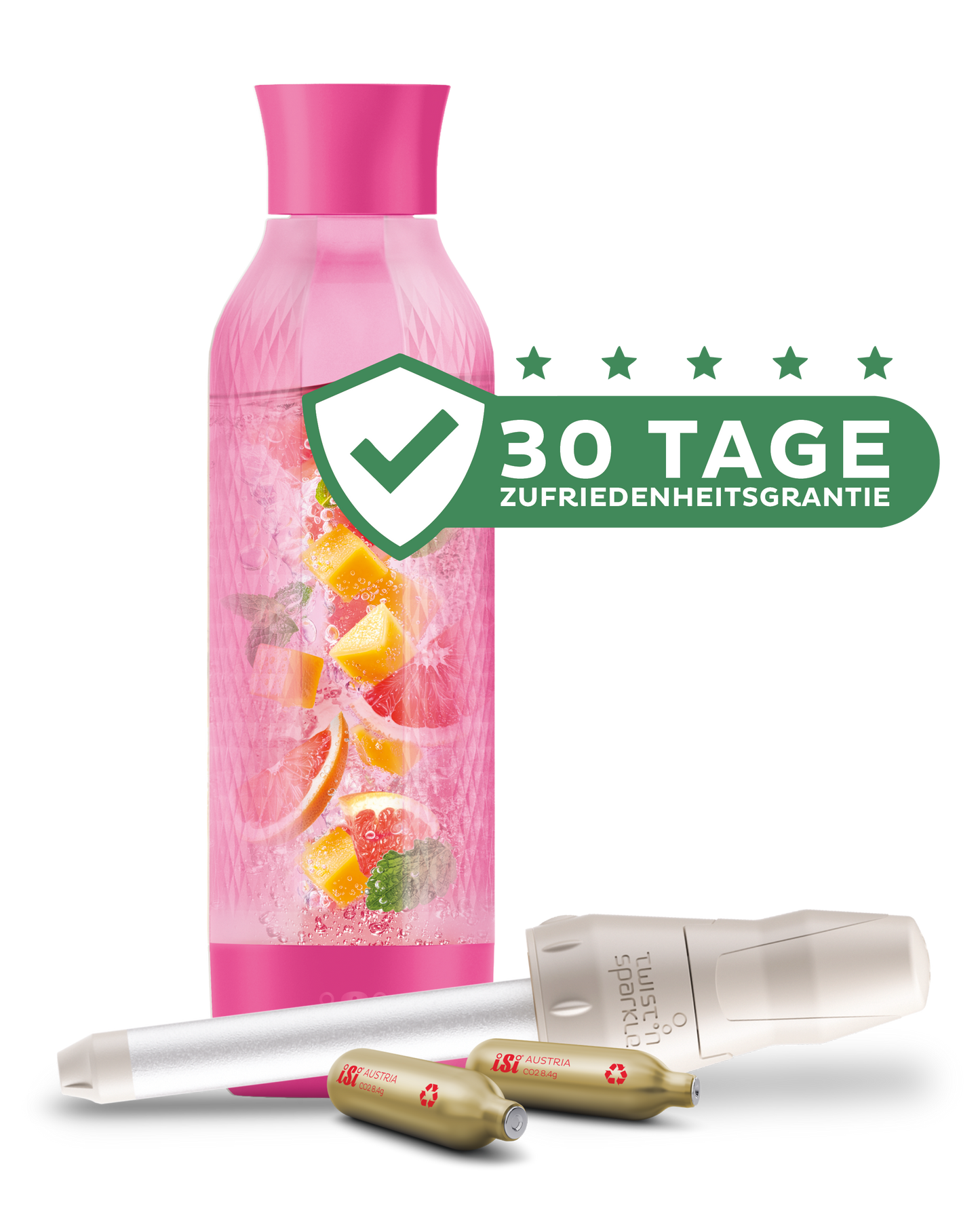 Twist'n Sparkle Virtuoso inkl. Zusatzflasche und 6x10 Soda Chargers